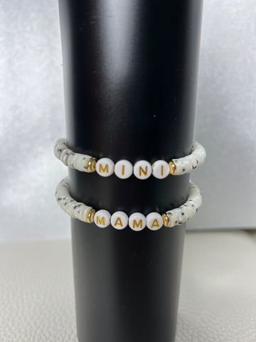 Mini Dalmatian Beaded Bracelet